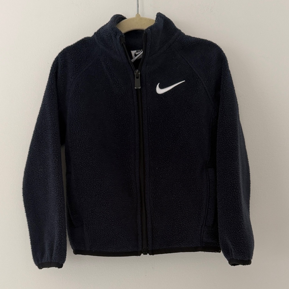 Nike Kids Navy Fleece Zip Jacket Size 3T